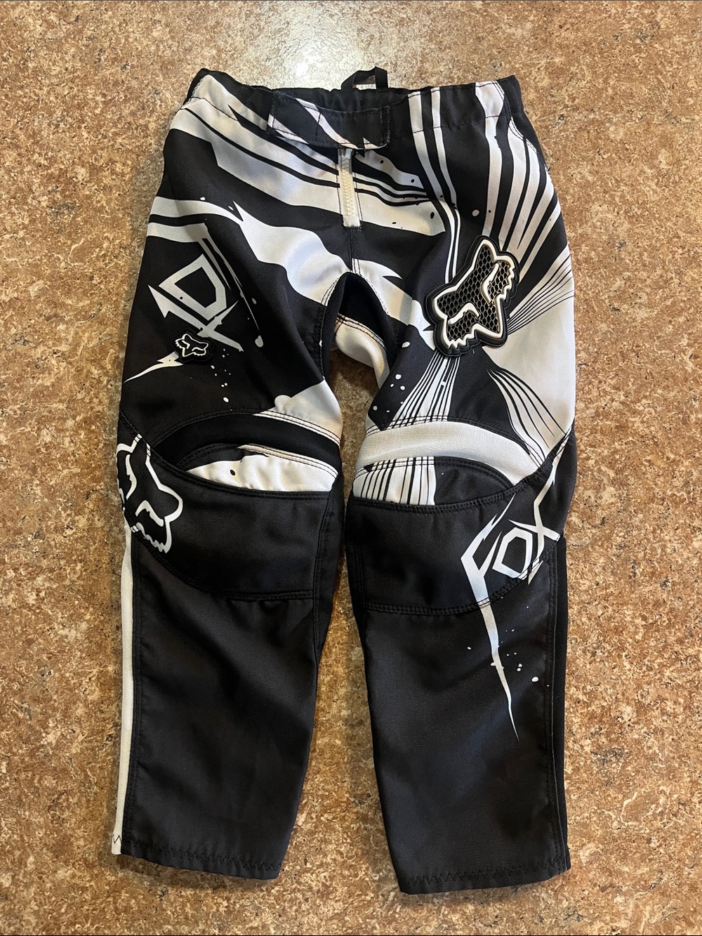 Fox Black and White Kids Motocross Riding Pants